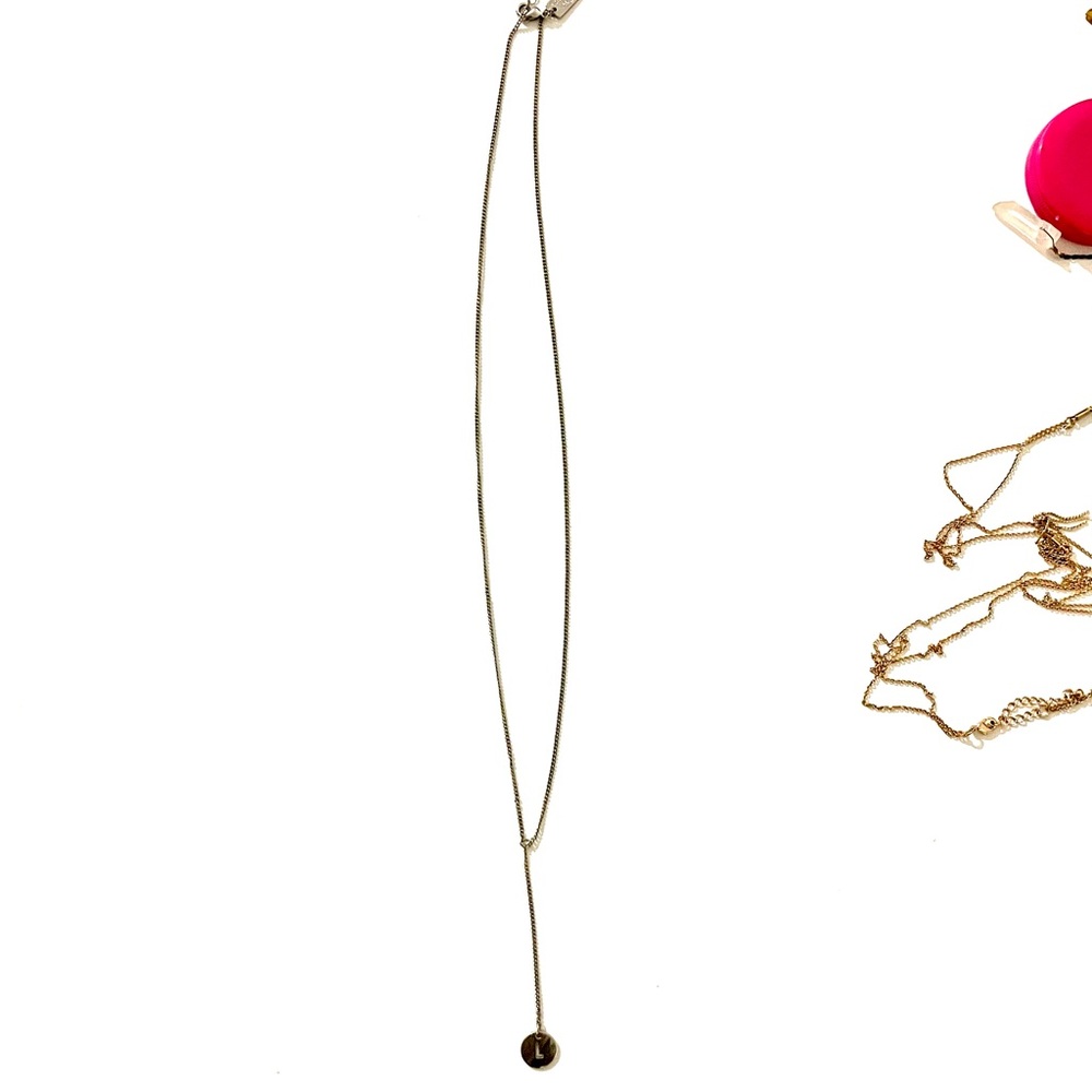 Silver “L” necklace from American Eagle